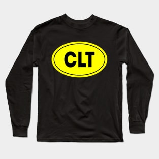 CLT Airport Code Charlotte Douglas International Airport USA Long Sleeve T-Shirt